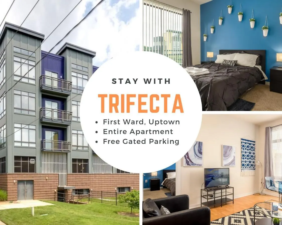 Trifecta Prime Location & Balcony Superhost Apartment Charlotte 0*,  United States